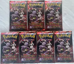 Pokemon TCG Destined Rivals Sealed Booster Packs Lot of (7) New #2 - Image 1