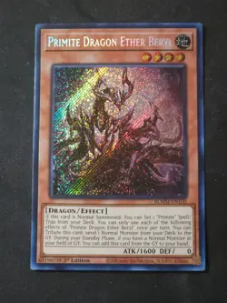 Yugioh Primite Dragon Ether Beryl - BLMM-EN130 - Secret Rare - 1st ed - Mint - Image 1
