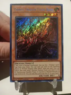 Yu-Gi-Oh TCG Primite Dragon Ether Beryl BLMM-EN130 1st Edition Secret Rare - Image 1