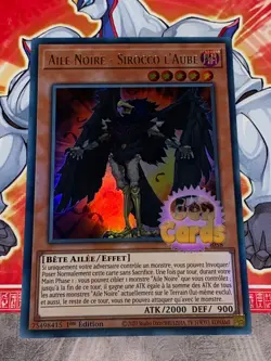 Carte YU GI OH AILE NOIRE - SIROCCO L'AUBE BLCR-FR058 - Image 1