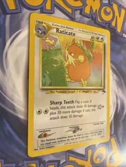 Pokemon TCG Raticate 6/18 Southern Islands Promo Slowpoke Pokemon Card LP+ - Image 2