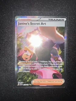 Pokemon TCG Prismatic Evolutions Janine's Secret Art Card 173/131 Sir - Image 1