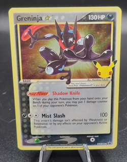 Pokemon Greninja Gold Star SWSH144 Celebrations Promo Cosmo Holo Card - LP - Image 1