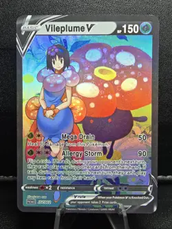 Pokemon Vileplume V Waifu Cute Doujin Ultra Rare Foil ACG Art Card - NM - Image 1