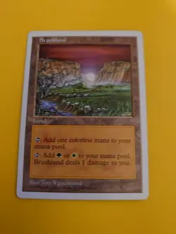 Brushland 5th Edition land Old Vintage. Magic the Gathering Card - Image 3