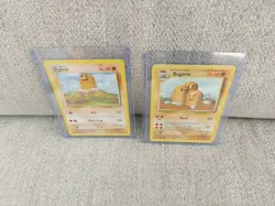 Pokemon TCG Dugtrio Base Set Unlimited Rare Card 19/102 With Diglett - Image 5