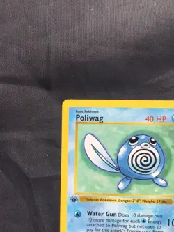 Pokemon Cards: Base Set 1st Edition Common: Poliwag 59/102 - Image 2