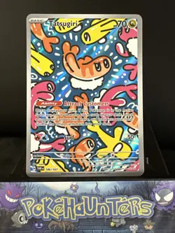 Pokemon Card Tatsugiri 186/167 Illustration Rare Twilight Masquerade Near Mint - Image 1