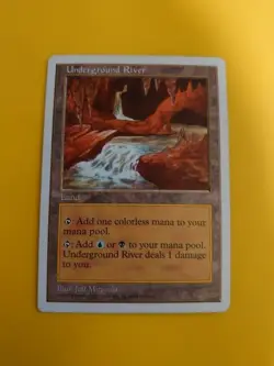 Underground River. Rare Land 5th Edition Old Vintage. Magic the Gathering Card - Image 3