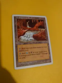 Underground River. Rare Land 5th Edition Old Vintage. Magic the Gathering Card - Image 4