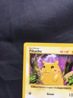 Pokemon Cards: Base Set Shadowless Common: Red Cheek Pikachu 58/102 - Image 2
