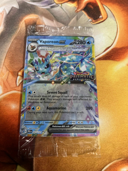 Vaporeon ex 023/131 Prismatic Evolutions Promo Sealed Pokemon Trading Card Game - Image 1