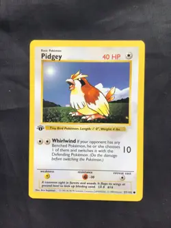Pokemon Cards: Base Set 1st Edition Common: Pidgey 57/102 - Image 1