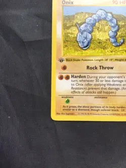Pokemon Cards: Base Set 1st Edition Common: Onix 56/102 - Image 5