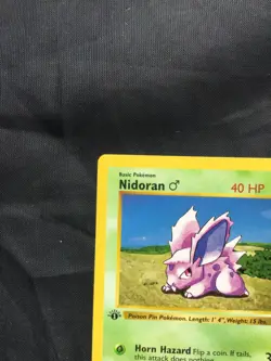 Pokemon Cards: Base Set 1st Edition Common: Nidoran M 55/102 - Image 2
