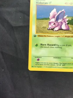 Pokemon Cards: Base Set 1st Edition Common: Nidoran M 55/102 - Image 5