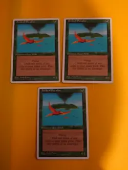 Birds of Paradise x3 Mana Birds. 4th Ed.Old Vintage. Magic the Gathering 3 Card - Image 1