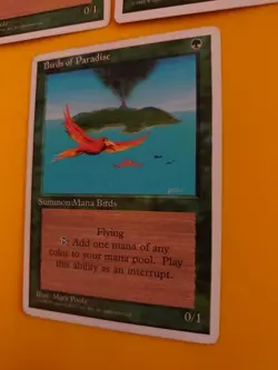 Birds of Paradise x3 Mana Birds. 4th Ed.Old Vintage. Magic the Gathering 3 Card - Image 3