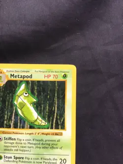 Pokemon Cards: Base Set 1st Edition Common: Metapod 54/102 - Image 3