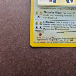 Magneton 9/102 Pokemon Base Set Holo Rare Card - MP - Image 4