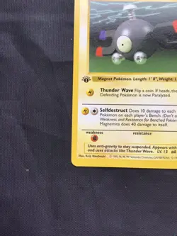 Pokemon Cards: Base Set 1st Edition Common: Magnemite 53/102 - Image 5