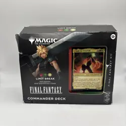 Magic The Gathering Final Fantasy VII 7 Commander Deck Limit Break Damaged Box - Image 1