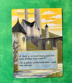 Tolarian Academy Magic Altered Hand Painted FZ Alter Florinda Zanetti MTG - Image 1