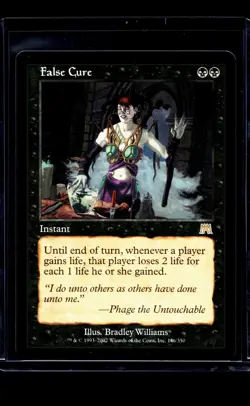 2002 MTG Magic The Gathering ONS Onslaught Vintage #146 False Cure - Image 1