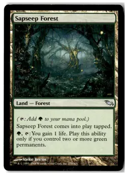 MTG Sapseep Forest - Shadowmoor Heavily Played English Playset (x4) - Image 3