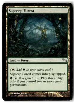 MTG Sapseep Forest - Shadowmoor Heavily Played English Playset (x4) - Image 5