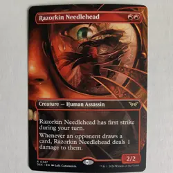 Razorkin Needlehead - Borderless - NM - Duskmourn: House of Horrors DSK - MTG - Image 1