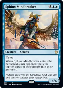1 x Sphinx Mindbreaker - Theme Booster Exclusive - Theros Beyond Death - NM-Mint - Image 1