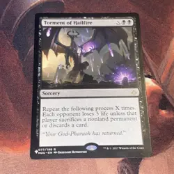 Torment Of Hailfire X1 Hour Of Devastation Mystery Booster Reprint Nm - Image 1