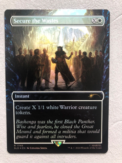 Mtg Carte Magic Secret Lair Marvel Black Panther Secure the Wastes FOIL NM - Image 1