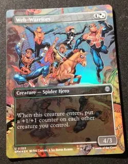 Web-Warriors - Foil - Borderless - SPM - MTG - EN - NM - 0203 - Image 1