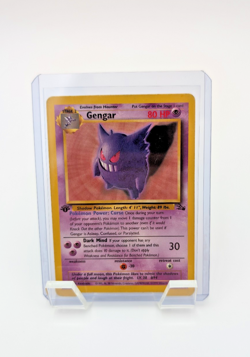 Pokemon TCG - Fossil - 1st Edition - Gengar 20/62 - Non-Holo - HP / HEAVY PLAY - Image 1