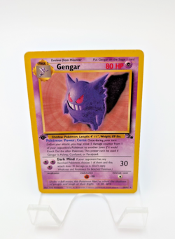Pokemon TCG - Fossil - 1st Edition - Gengar 20/62 - Non-Holo - HP / HEAVY PLAY - Image 3