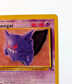 Pokemon TCG - Fossil - 1st Edition - Gengar 20/62 - Non-Holo - HP / HEAVY PLAY - Image 4