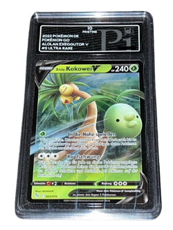 Pokemon - Alola Kokowei V - Pi 10 PRISTINE - 2022 Pokemon GO - DE - Graded Slab - Image 1