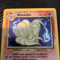 Ninetails Pokemon TCG Base Set 12/102 Holo Unlimited Holo Rare MP - Image 2
