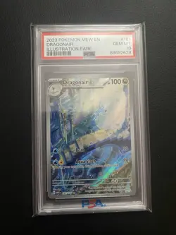 DRAGONAIR PSA 10 2023 POKEMON SV 151 - MEW EN #181/165 ILLUSTRATION RARE GEM 913 - Image 1