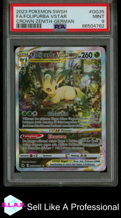 FA/FOLIPURBA VSTAR CROWN ZENITH-GER POKEMON SWSH CROWN ZENITH 2023 GG35 PSA 9 - Image 1