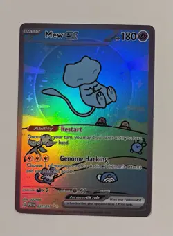Pokemon Custom DIY Fan Art Card Bubble Mew ex 232/091 Holo, For Display Only - Image 1