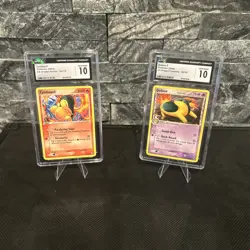 CGC 10 Pokemon TCG Cyndaquil EX Unseen Forces 54/115, Quilava 36/101 - Image 1