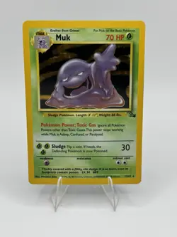 MUK FOSSIL 13/62 *NM MINT* HOLO RARE UNLIMITED WOTC 1999 POKEMON VINTAGE - Image 1