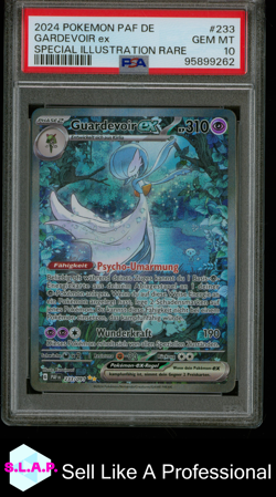GARDEVOIR EX SPECI4L ILL RARE POKEMON GER PAF DE-PALDEAN FATES 2024 233 PSA 10 - Image 1