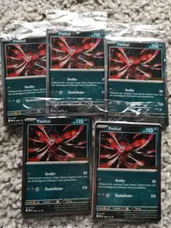 Pokemon Yveltal Mega Entwicklung Promo Deutsch 088/132 5 Stuck sealed - Image 1