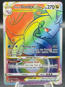 Pokemon Hisuian Goodra VSTAR 202/196 Lost Origin Rainbow Secret Rare Holo NM - Image 1