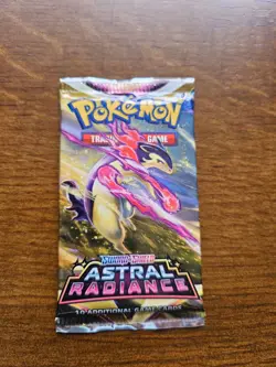 Pokemon TCG Sword + Shield Astral Radiance Booster Pack Typhlosion Cover Art x1 820650850233 - Image 1