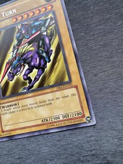 YuGiOh! Gaia The Fierce Knight / Last Turn DB1 - Error Misprint Wrong Name LP - Image 5